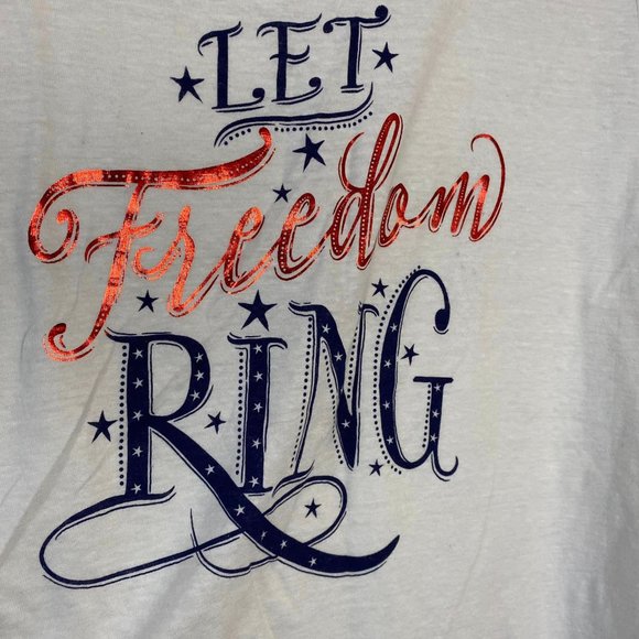 Size XL (16/18) Made in USA Red, White, Blue Tee - Picture 2 of 5